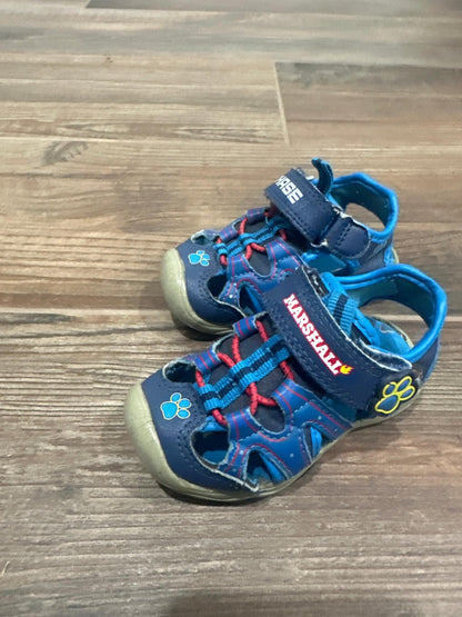 Paw Patrol Fisherman Sandals Boys Size 5 Blue Chase Marshall GUC2