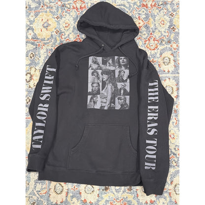 Taylor Swift Eras Tour Hoodie Women XL Black Official Merch Houston EUC0