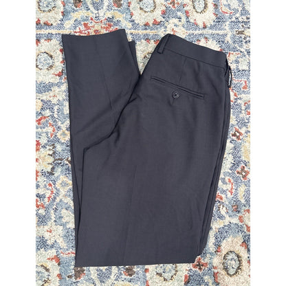 Haggar Dress Pants Men 30x30 Slim Fit Flat Front Trousers EUC3