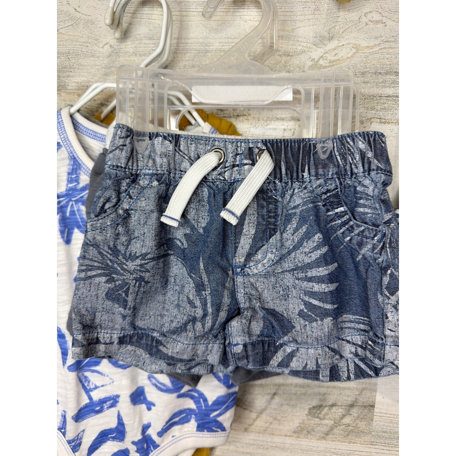 Carter's Bodysuit Shorts Swimsuit Boys Size 3m Summer Bundle Coastal Resort5