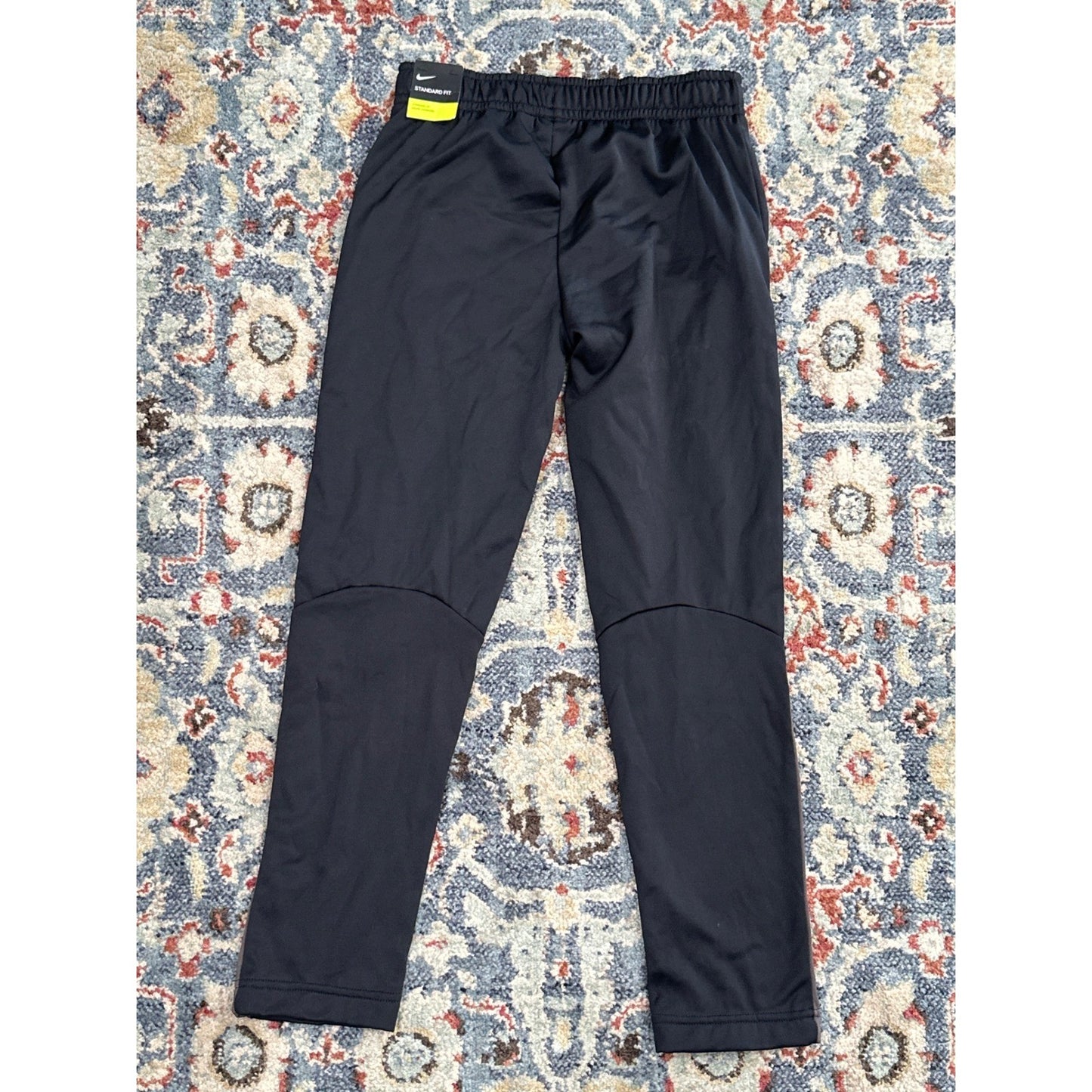 Nike Training Pants Kids Large Black Grey Excellent Dri-FIT Athletic Joggers NWT5