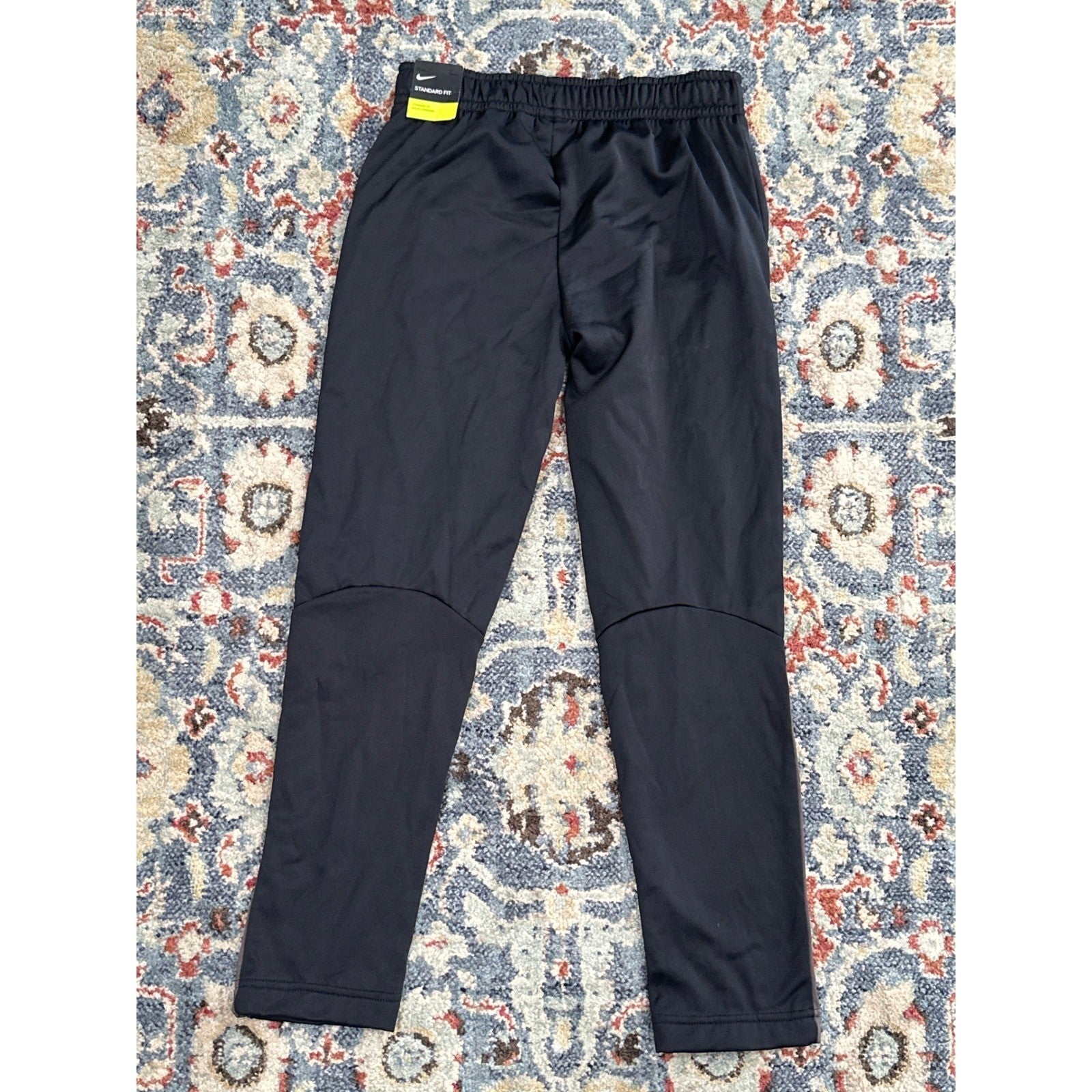 Nike Training Pants Kids Large Black Grey Excellent Dri-FIT Athletic Joggers NWT5