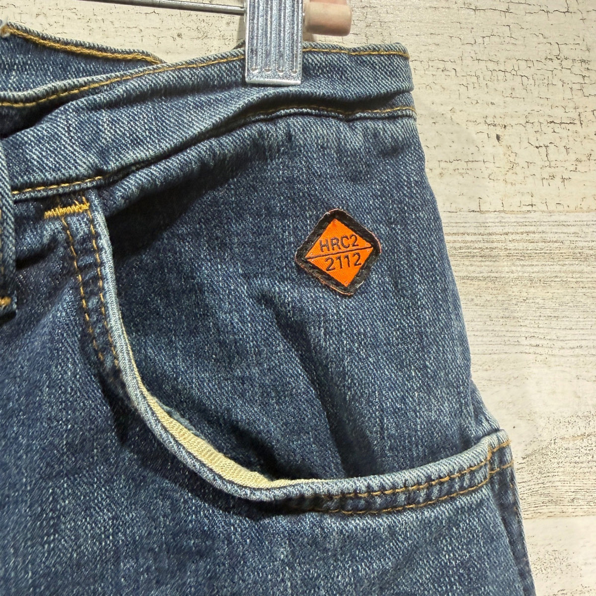 Wrangler FR Jeans Men 36x30 Blue Advanced Comfort Flame Resistant HRC2 Work2