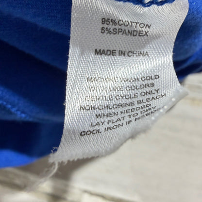Mila and Rose Twirl Dress Girls 6-12M Blue Long Sleeve Solid Basic EUC3