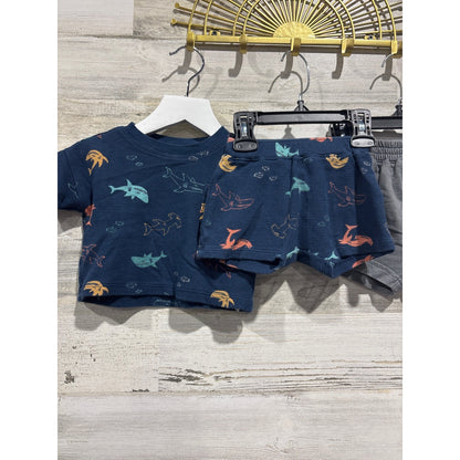 Old Navy Cat & Jack Clothing Bundle Boys 3-6M Blue White USA Nautical GUC/NWT4