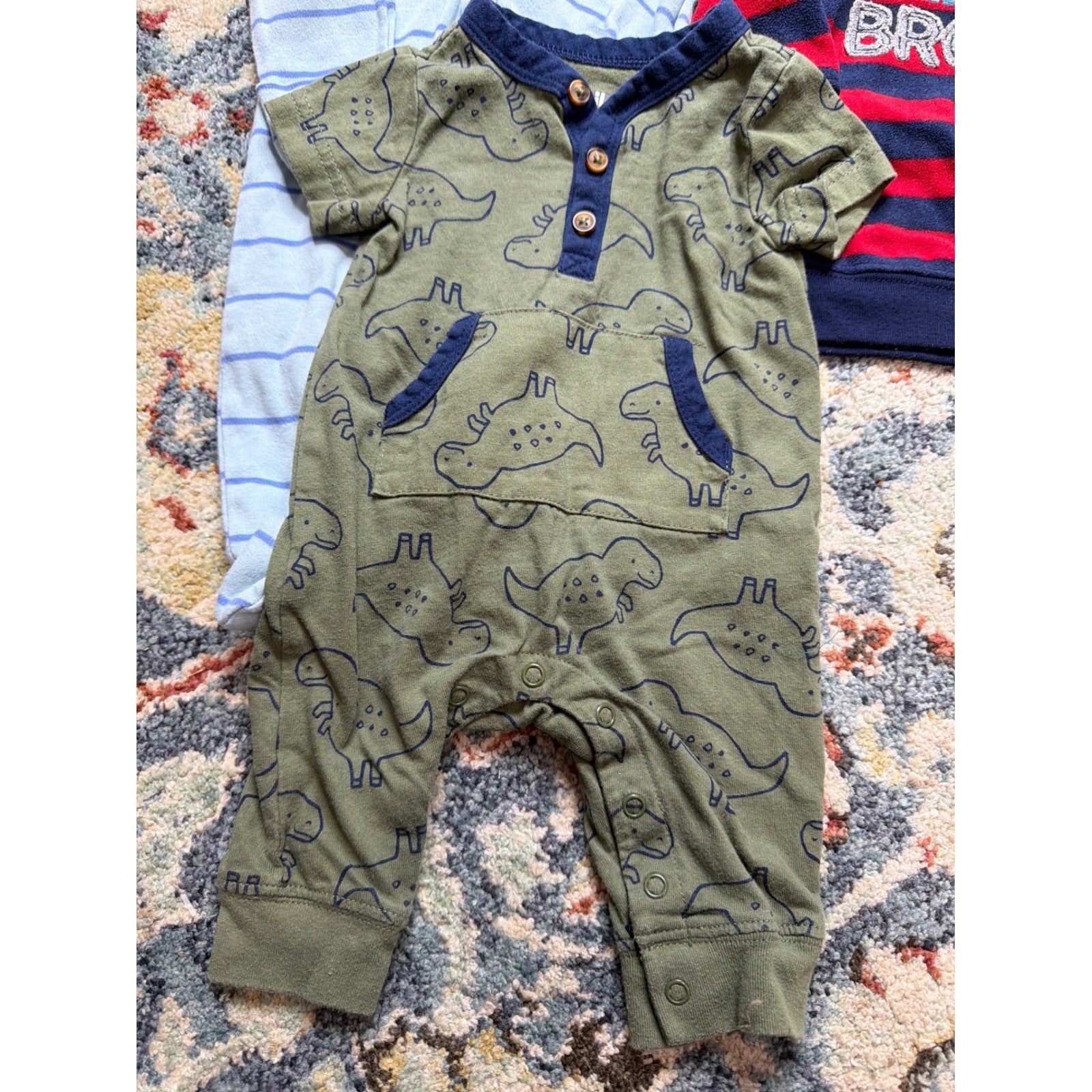 Nautica Carters Baby Boy 0-3M Multicolor 9pc Bundle Clothes Little Brother GUC2
