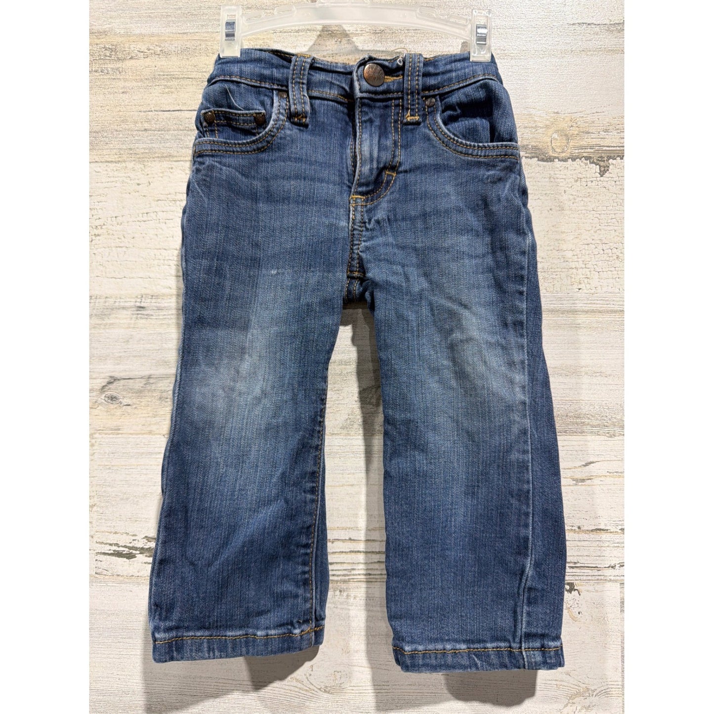 Wrangler Jeans Boys 18M Blue Denim Straight Leg Western GUC0