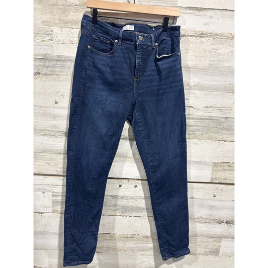 Loft Made & Loved Skinny Jeans Women 30 Tall Blue High Rise Stretch EUC0