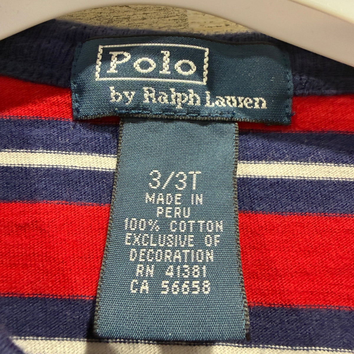 Polo Ralph Lauren & Gap Outfit Boys 3T Red Blue Striped Shirt Jeans Preppy EUC3