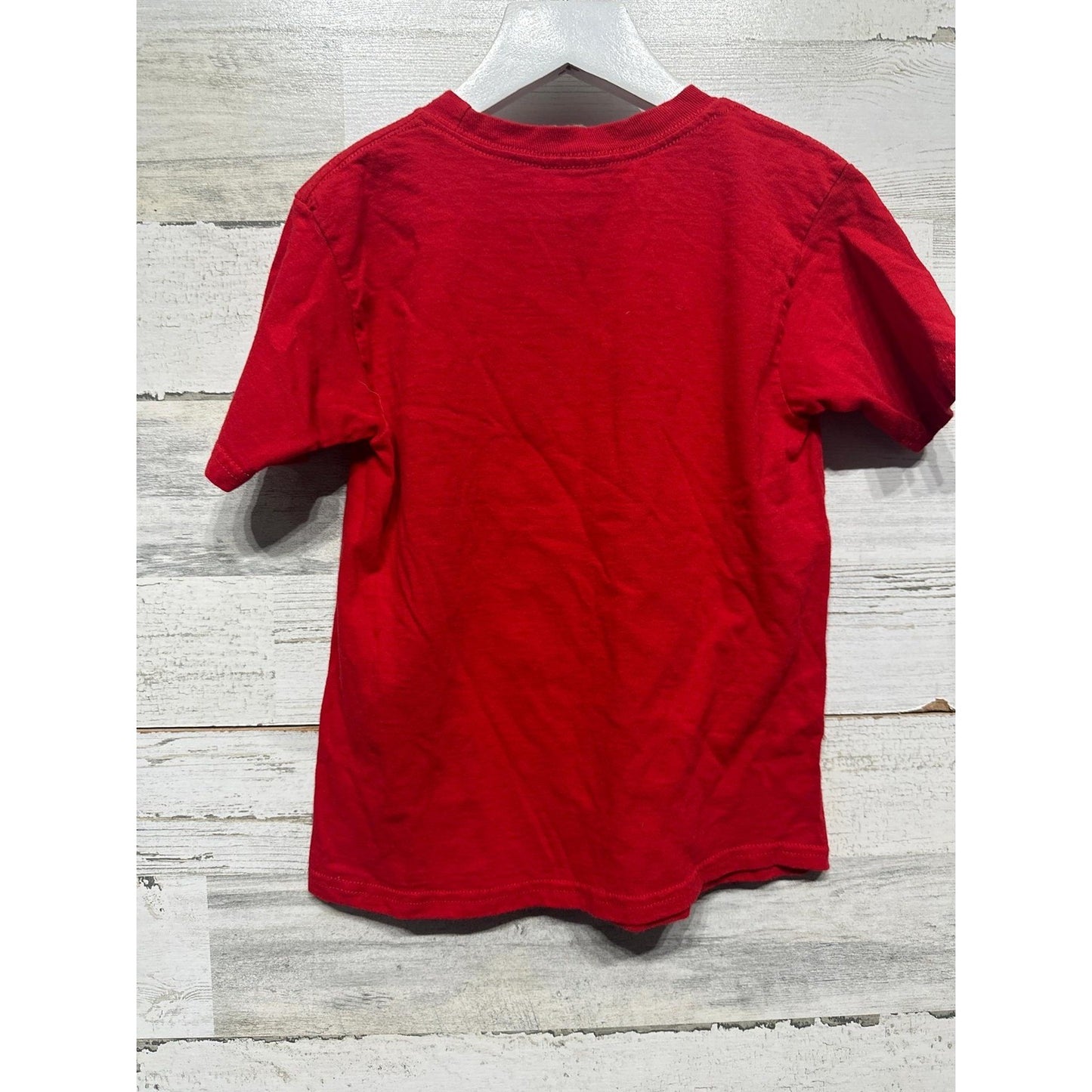 Disney Mickey Mouse Graphic T-Shirt Youth Small 6/7 Red 8-Bit Pixel Art1