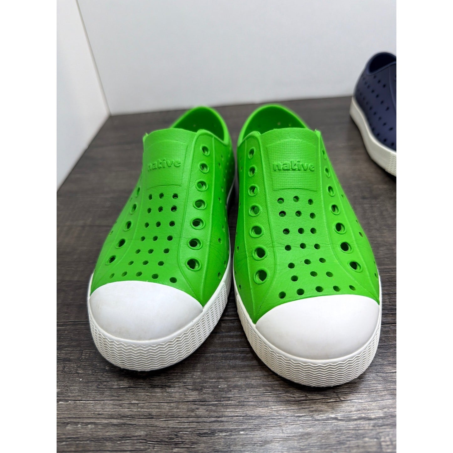 Native Jefferson Shoes Bundle Kids 13 Green Navy Blue Slip On Sneakers8