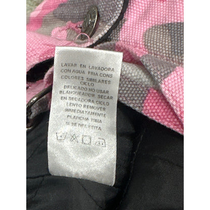 Roper Camo Overalls Girls XS 4-5 Pink Camouflage Bib Quilted Liner Cargo6