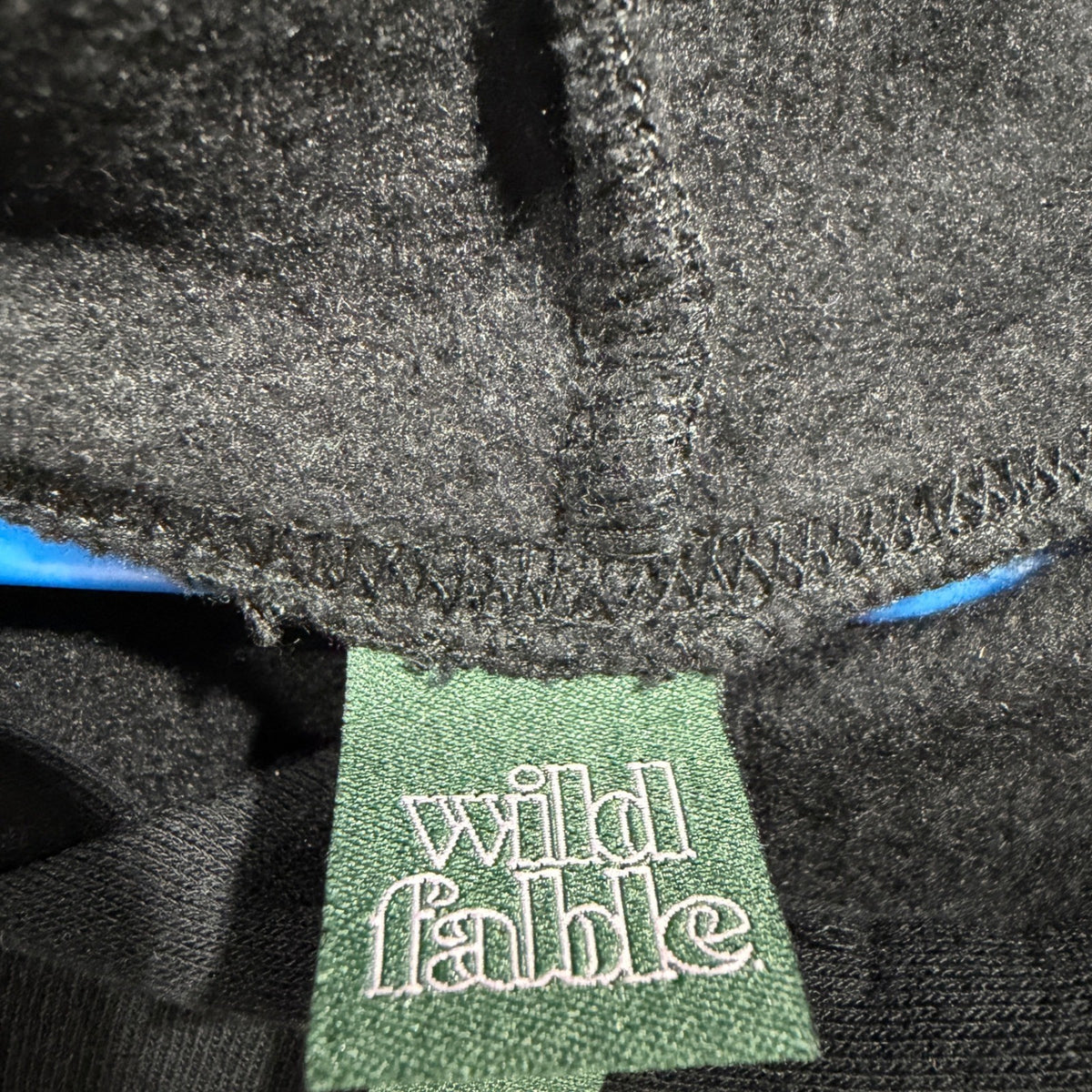 Wild Fable Crop Hoodie Sweatshirt Women XXL Black Cotton Blend Basic Modern NWT4