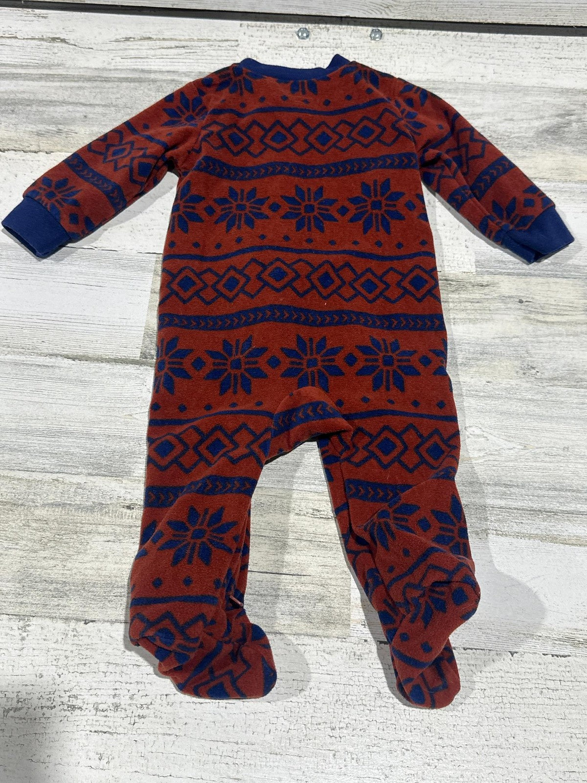 Carter's Footed Pajamas Kids 6m Fleece One Piece EUC1