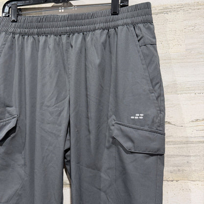 BCG Cargo Jogger Pants Men XL Gray Ripstop Stretch Athleisure EUC1