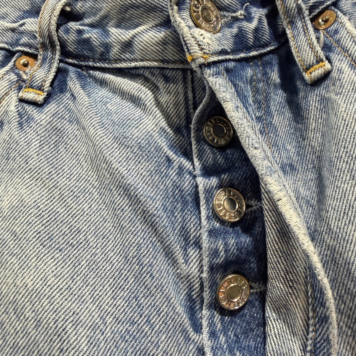 AGOLDE Parker Shorts Women 27 Blue Distressed High Rise Cut Off Denim EUC3