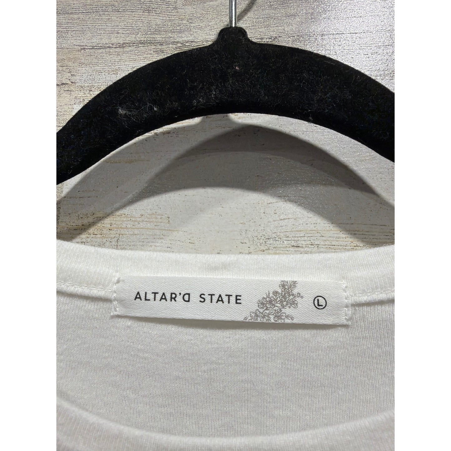 Altar'd State Graphic Tee Women Large White Amalfi Coast Italy Lemon EUC2