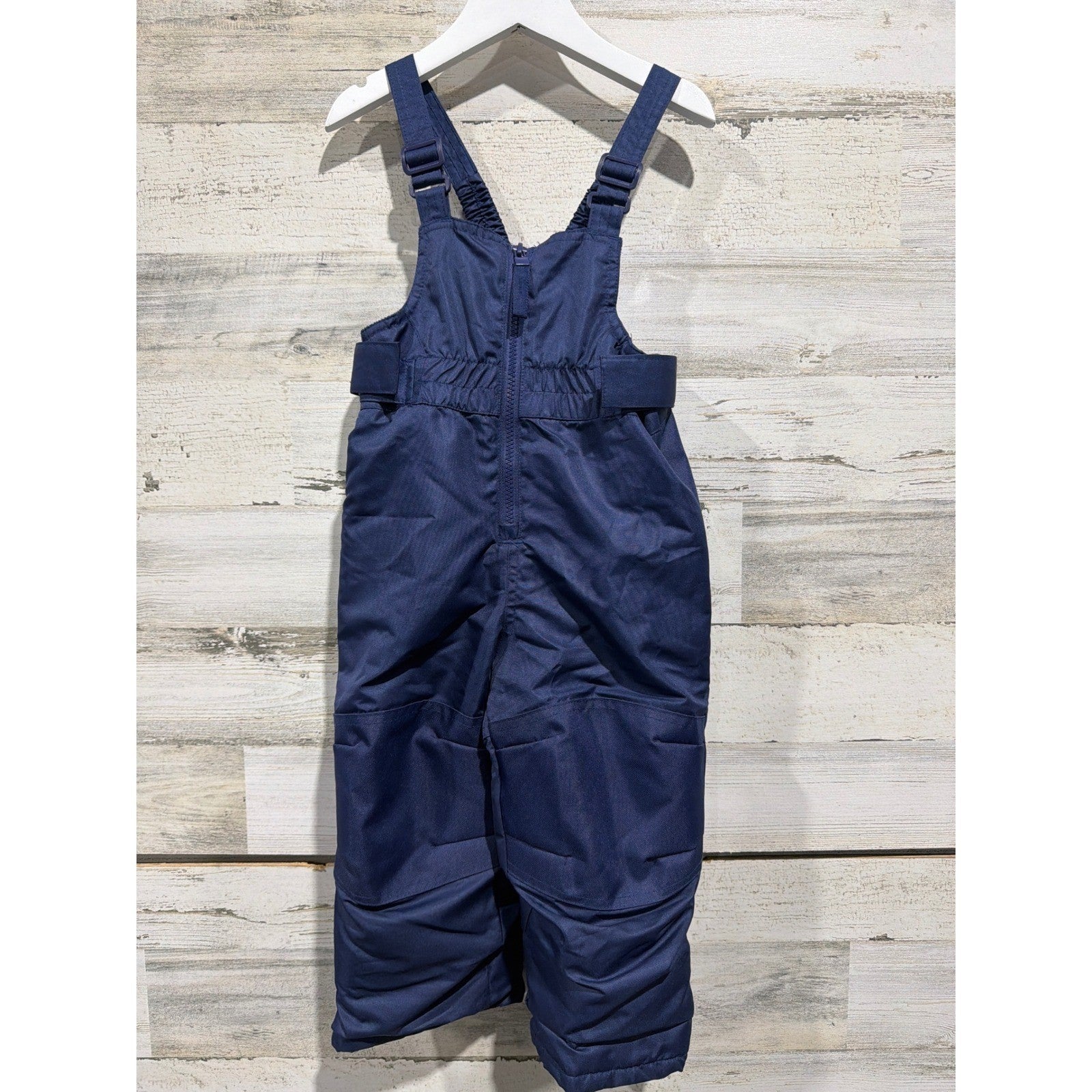 Cat and Jack Snow Bib Kids 2T Navy Blue Adjustable Straps0