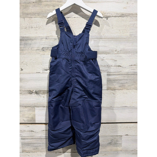 Cat and Jack Snow Bib Kids 2T Navy Blue Adjustable Straps0