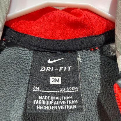 Nike Dri-FIT Camo Hooded Coverall Boys 3M Grey Orange Polyester Activewear1
