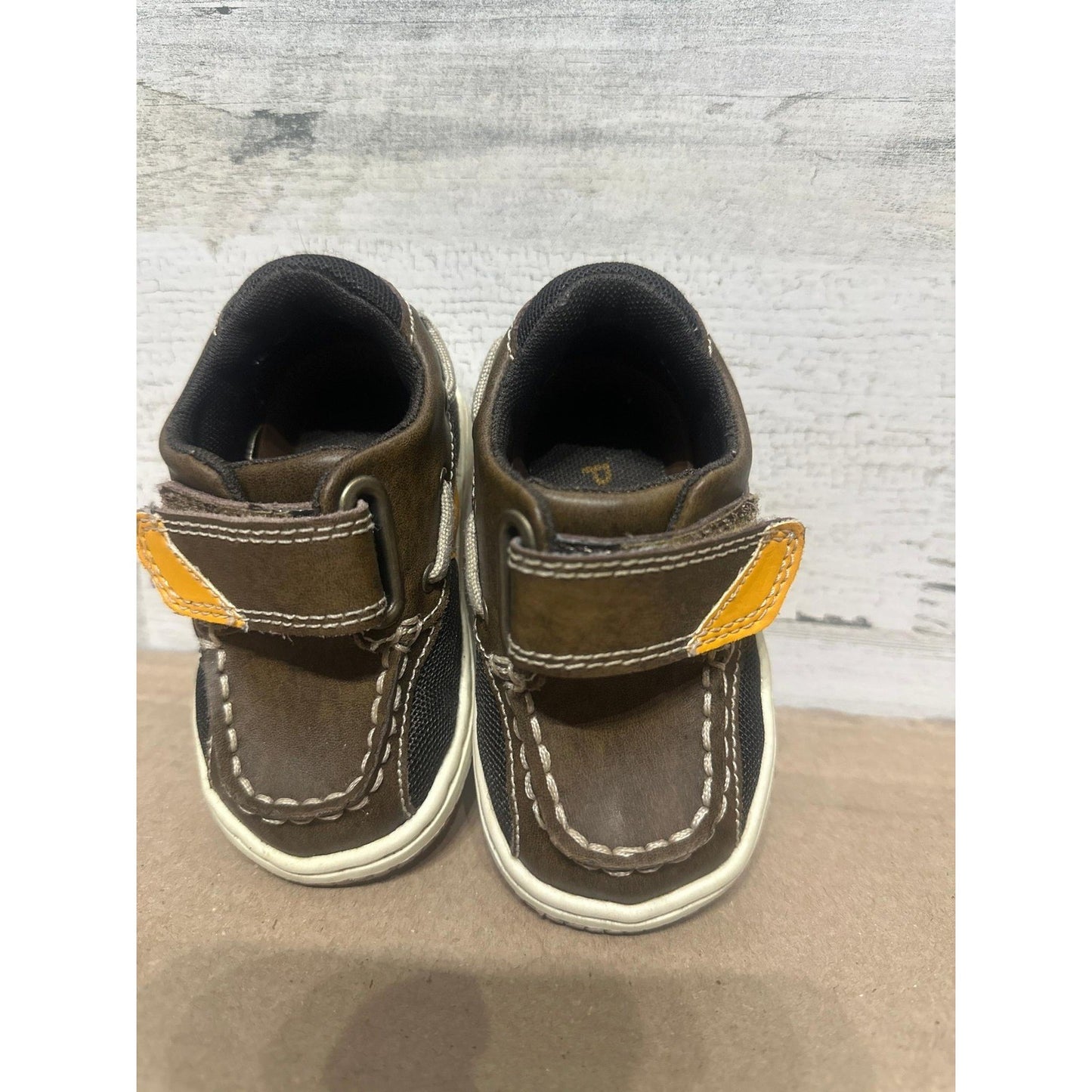 Jumping Jacks Perfection Boat Shoes Toddler 4.5 WW Brown Leather Extra Wide2