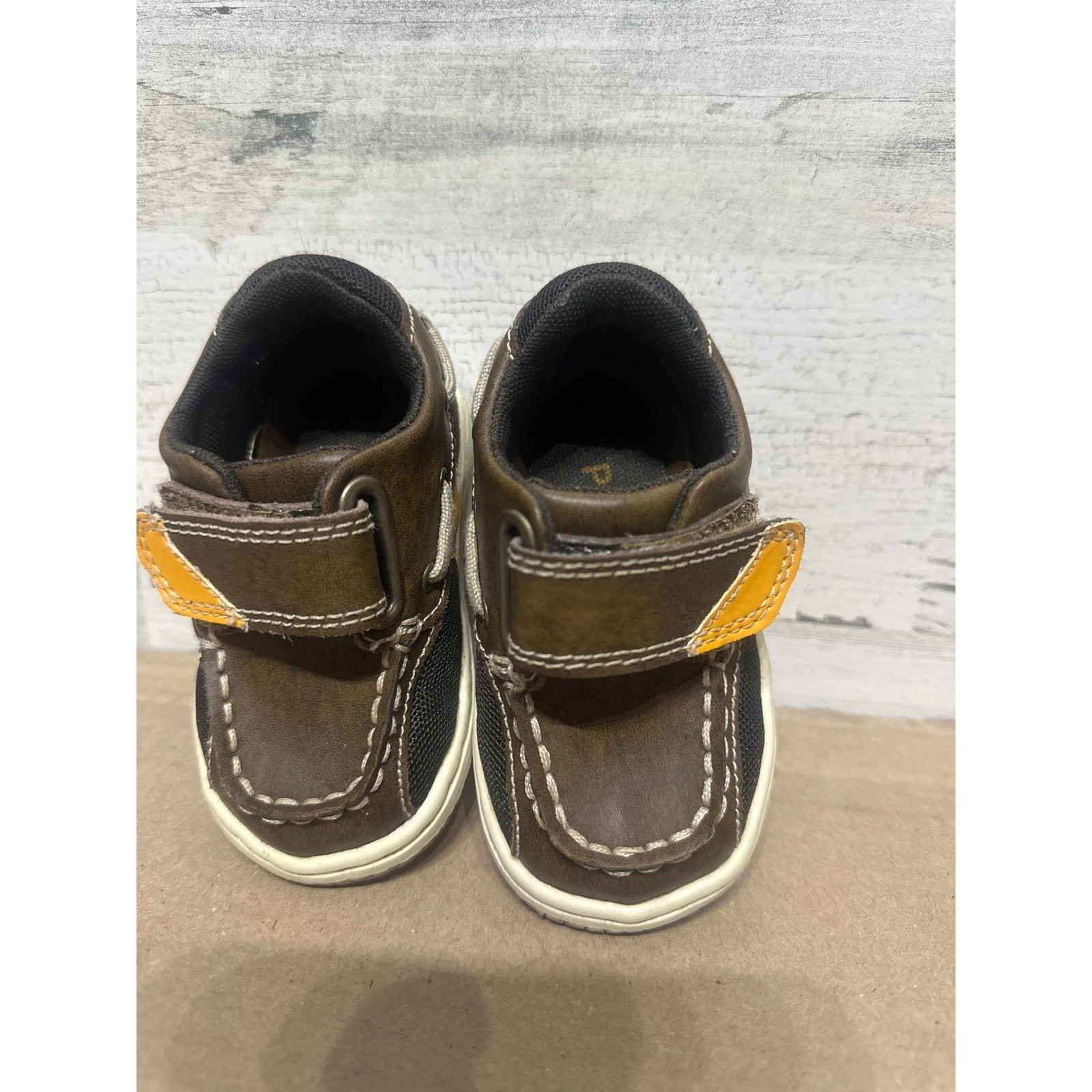Jumping Jacks Perfection Boat Shoes Toddler 4.5 WW Brown Leather Extra Wide2