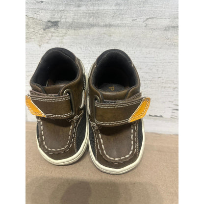 Jumping Jacks Perfection Boat Shoes Toddler 4.5 WW Brown Leather Extra Wide2