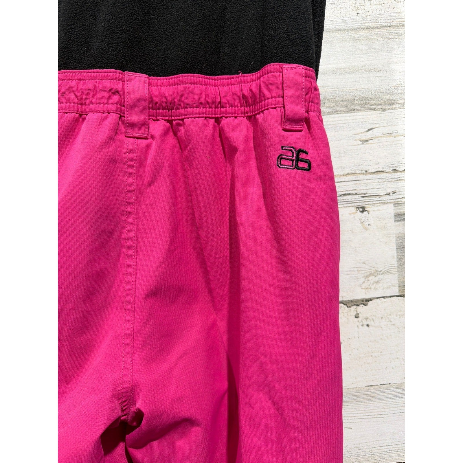 Arctix Snow Bib Overalls Girls Large Pink Black Insulated Ski Pants GUC*7