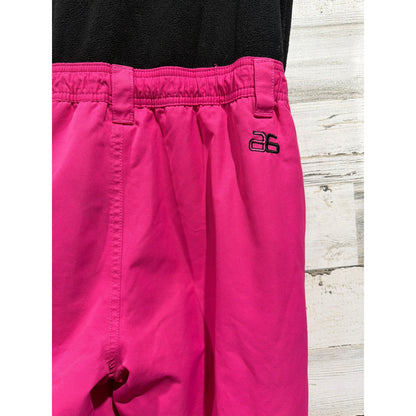 Arctix Snow Bib Overalls Girls Large Pink Black Insulated Ski Pants GUC*7