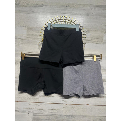 All in Motion Blenet Active Shorts Girls L Black Gray 3pc Lot Sporty EUC0