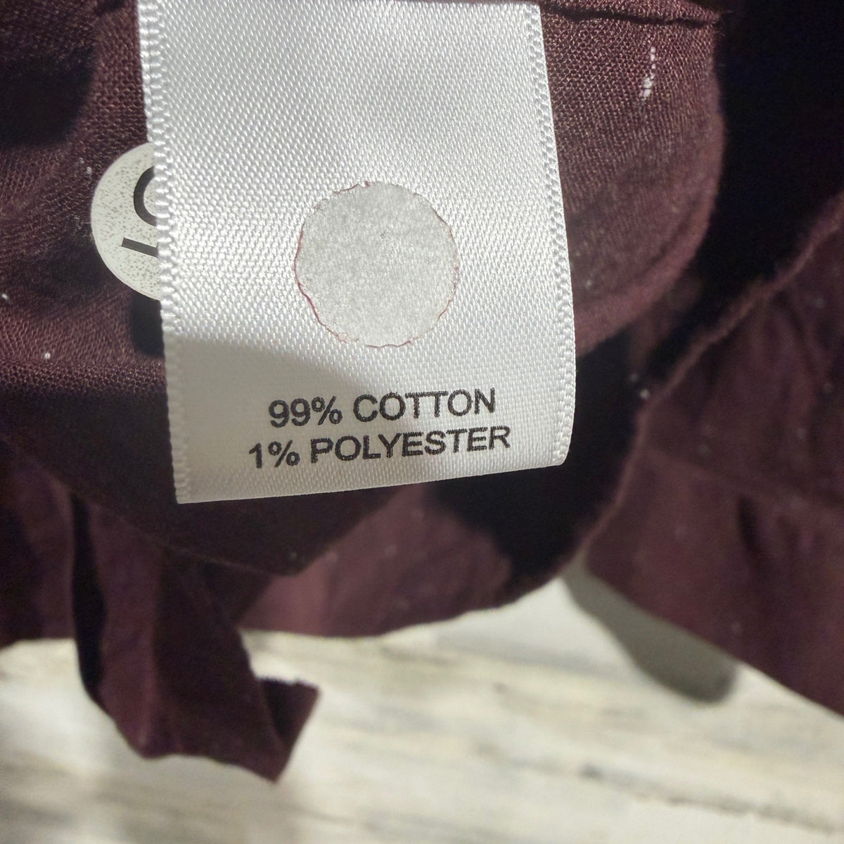 ROWM Big Man Button Down Shirt Mens 4XB Burgundy Speckled Cotton Casual NWT4
