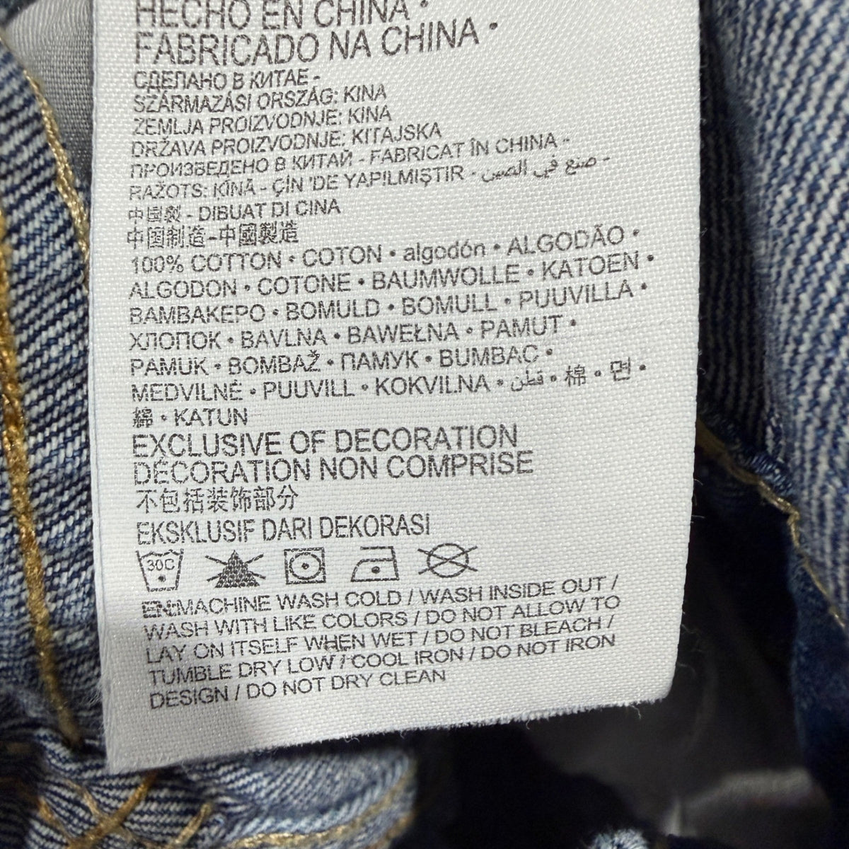 Levi's Shortall Denim Overalls Girls 6 Blue 100% Cotton Classic8