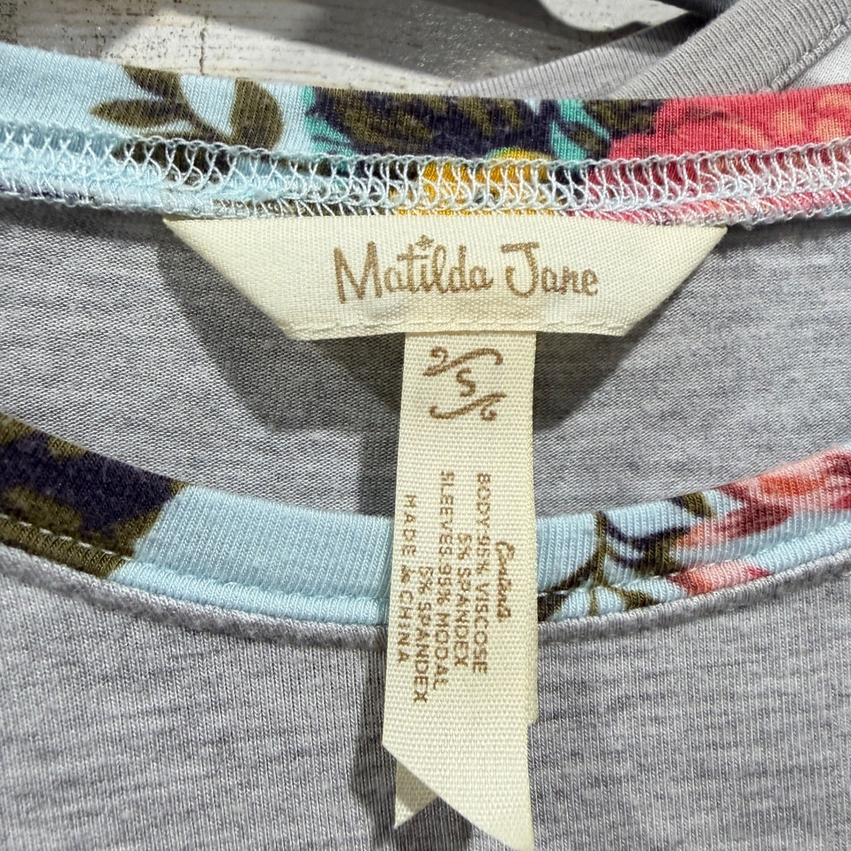Matilda Jane Lot Women Small Lavender Floral Striped Cotton Blend Bundle EUC4