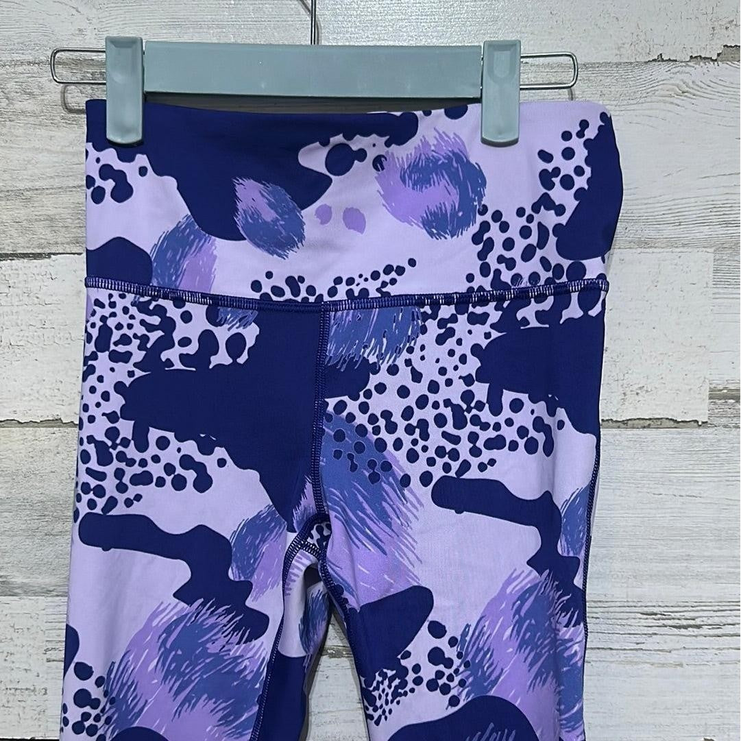 Under Armour Leggings Women XS Purple Abstract Camo High Rise Compression EUC2