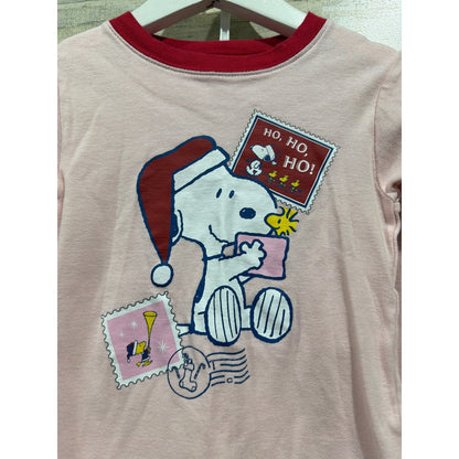 Carter's BTWEEN Holiday Bundle Girls 4 Red Pink Snoopy Gingerbread Christmas EUC4