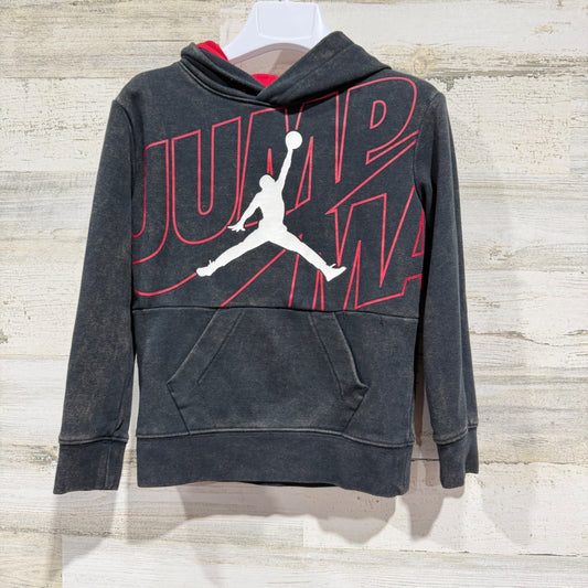 Jordan Hoodie Boys 4 Black Red Jumpman Graphic Sportswear0