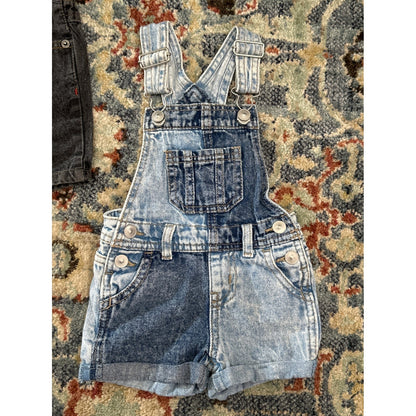 Denim Bundle Boys 12M Blue Black Distressed Patchwork GUC1