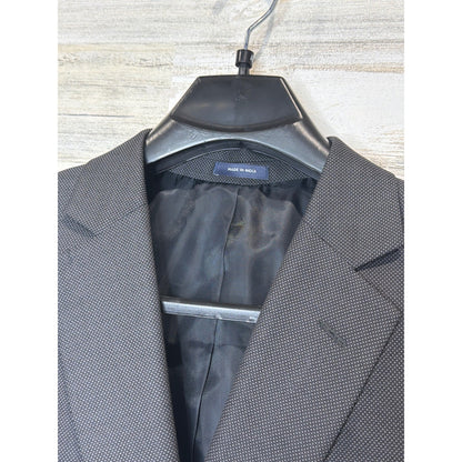 Stafford Suit Jacket Mens 46R Gray Classic Fit Travel Performance Blazer EUC4