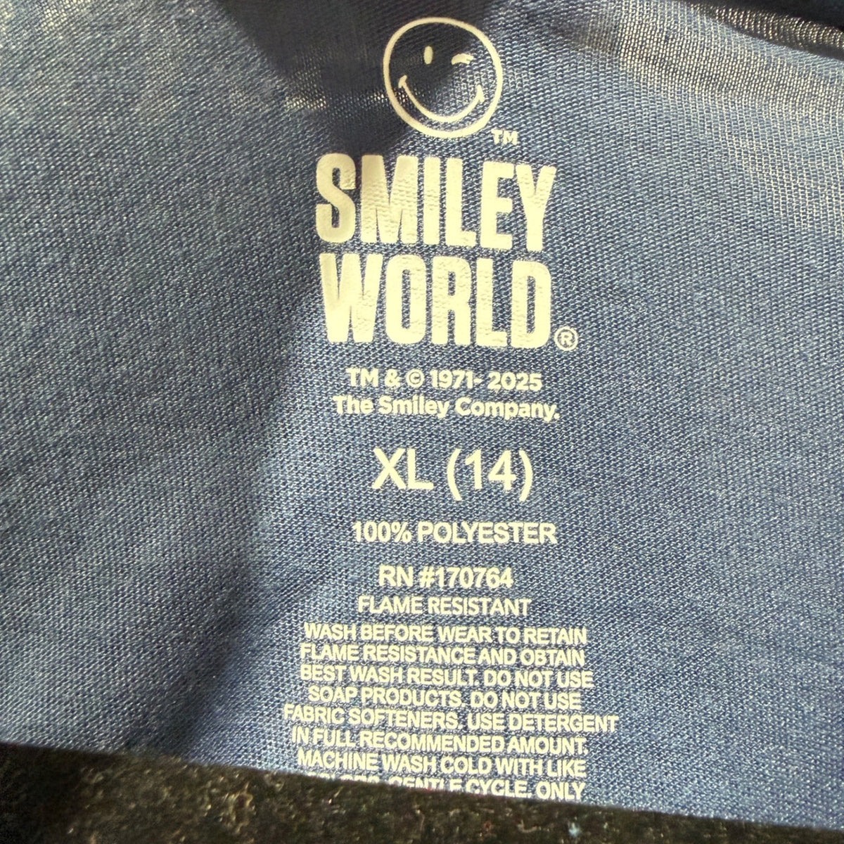 SmileyWorld Tis The Season Pajama Set Kids Size 14 Blue Plaid Holiday NWT3