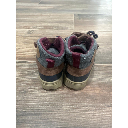 Carter's Duck Boots Boys Size 8 Navy Brown Felt Mixed Media Gorpcore2