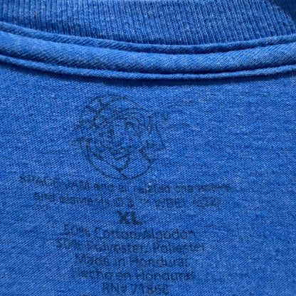 Space Jam Graphic T-Shirt Men XL Blue Bugs Bunny Tune Squad Retro *Flawed4