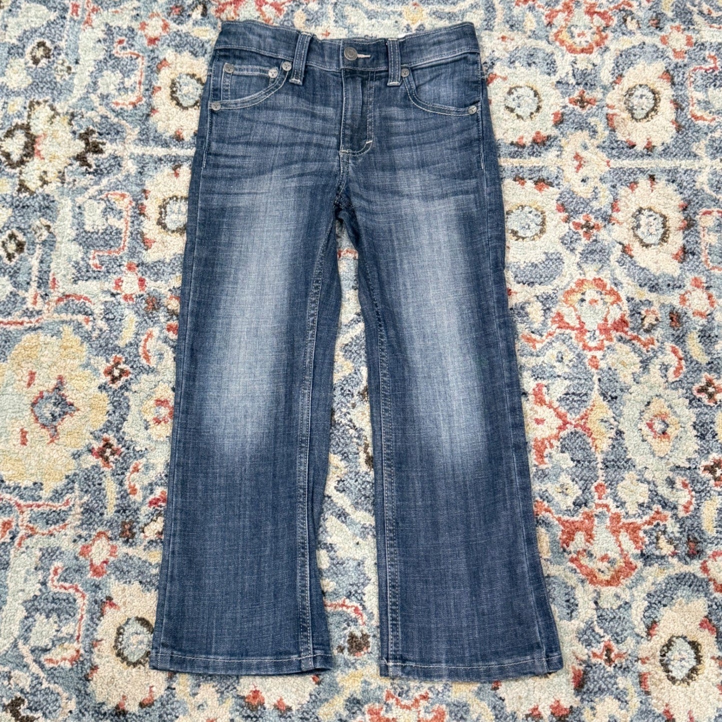Wrangler 20X Jeans Boys 7 Regular Blue Bootcut Western Cowboy EUC1