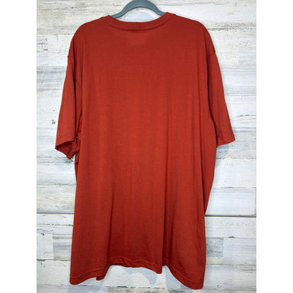 Carhartt Graphic T-Shirt Men 2XL Orange Relaxed Fit Logo Workwear EUC3