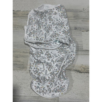 Disney Baby Aden Anais Swaddle 0-3M White Floral Princess Ariel Belle EUC0
