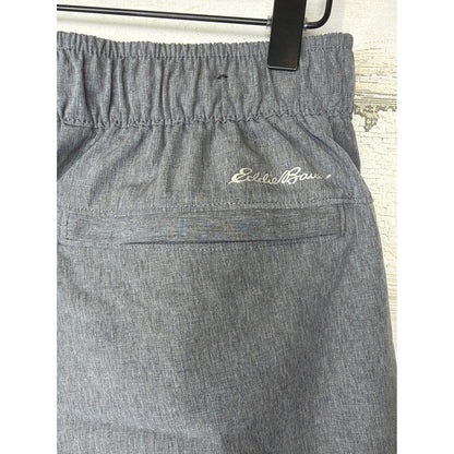 Eddie Bauer Performance Shorts Men Small Gray Elastic Waist Gorpcore EUC2
