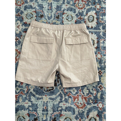 Scene & Heard Chino Shorts Boys 14/16 Khaki Elastic Drawstring Ripstop EUC2