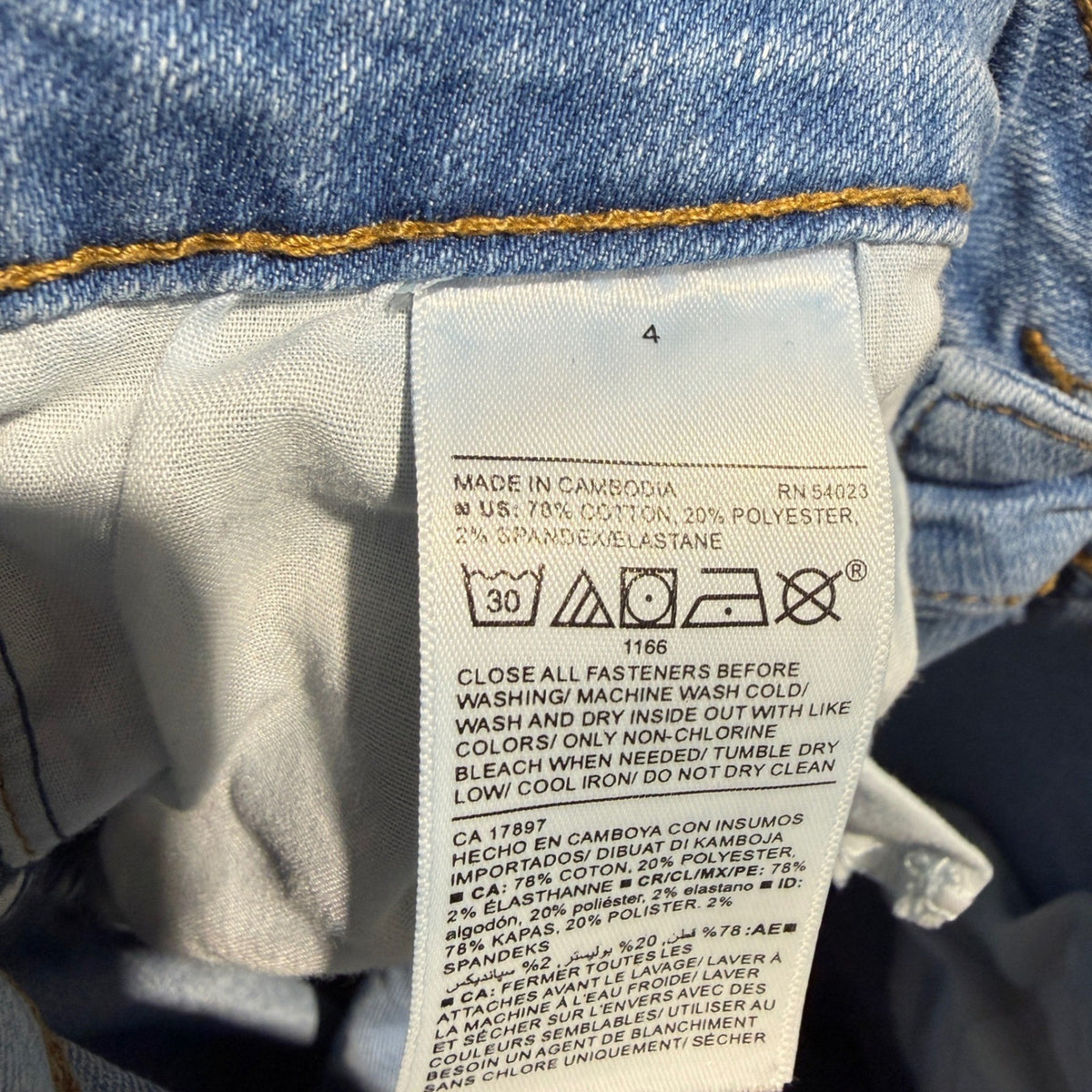 Old Navy Super Skinny Mid-Rise Jeans Womens 4 Light Wash Cotton Blend Casual5
