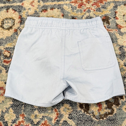 Class Club Swim Trunks Boys 4/5 Light Blue Elastic Waist Mesh Lined Coastal EUC1