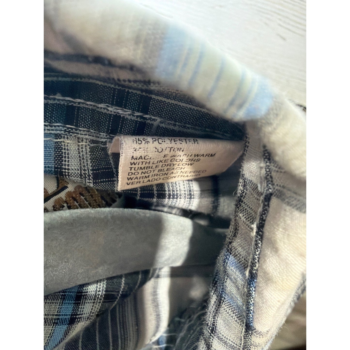 Ely Cattleman Pearl Snap Shirt Boys Medium Blue Plaid Western Cowboy4