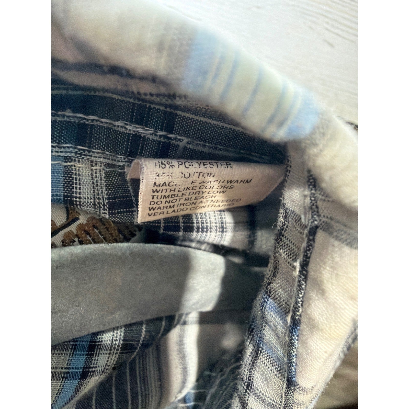 Ely Cattleman Pearl Snap Shirt Boys Medium Blue Plaid Western Cowboy4